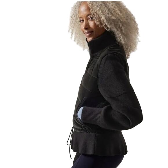 ATHLETA Hanover Hybrid Black Jacket, Size XL, New with Tag MSRP $259 - Picture 3 of 16